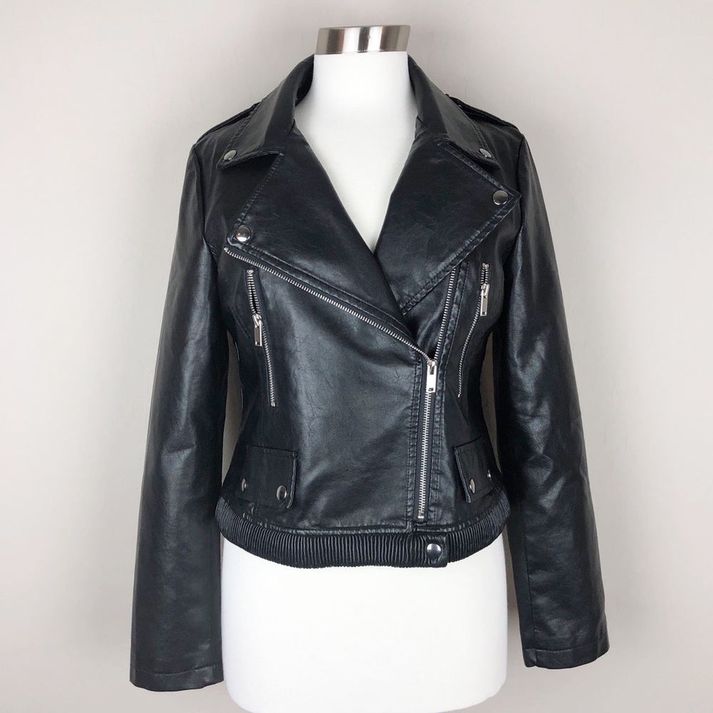NWOT Faux leather jacket medium